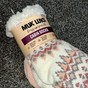 Muk Luks large cabin socks